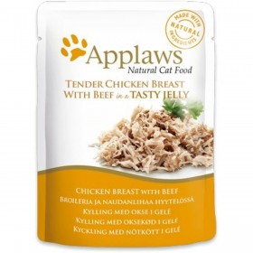 Cibo per gatti Applaws Chicken Breast with Beef in Jelly Pollo 70 g