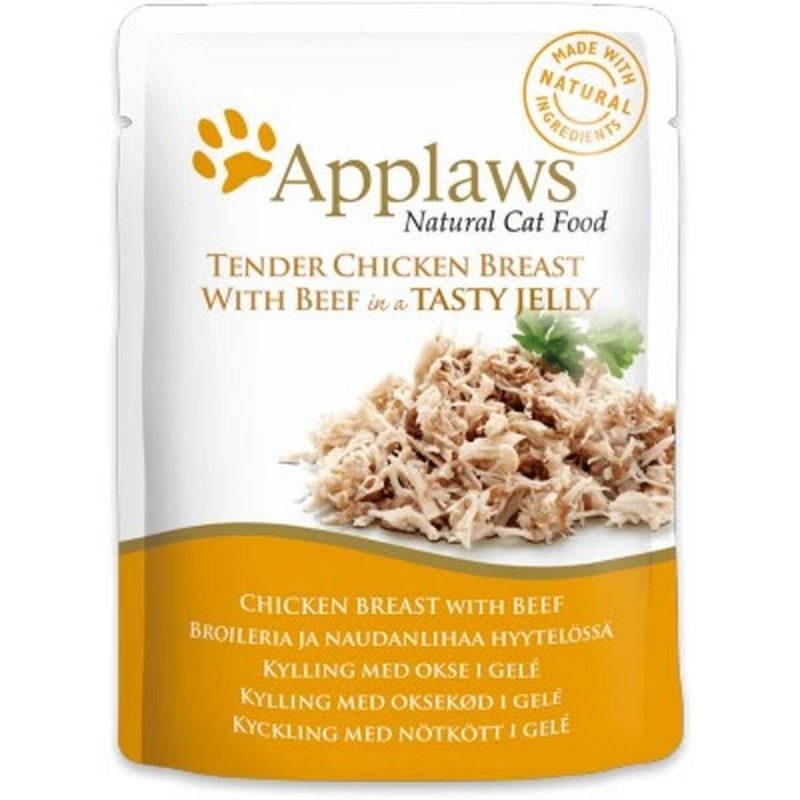 Cibo per gatti Applaws Chicken Breast with Beef in Jelly Pollo 70 g