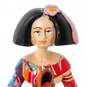Statua Decorativa Alexandra House Living Menina Multicolore Acrilico Plastica Melammina 12 x 8 x 17 cm