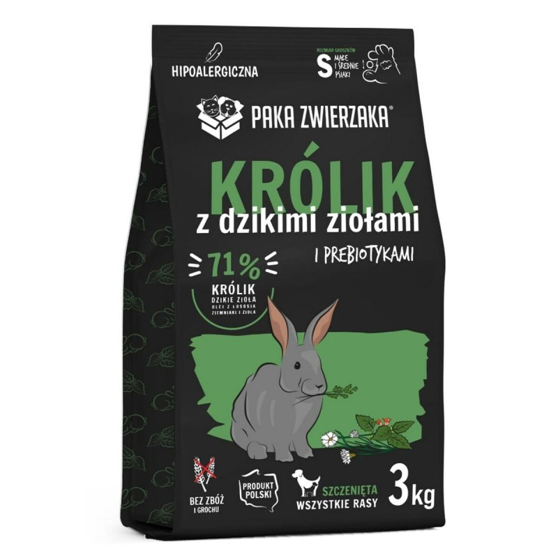 mangime Paka Zwierzaka Puppy Rabbit Coniglio 3 Kg