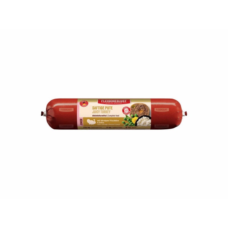Cibo umido Fleischeslust Junior 400 gr Tacchino