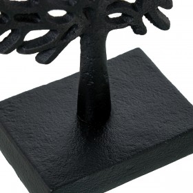 Statua Decorativa Alexandra House Living Nero Albero 17 x 17 x 7 cm