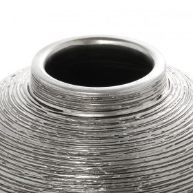 Vaso Alexandra House Living Argentato Ceramica 25 x 22 cm