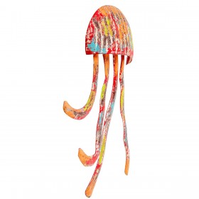Statua Decorativa Alexandra House Living Arancio Metallo