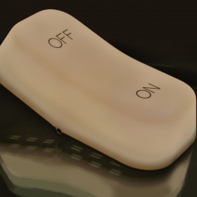 Lampada da tavolo Alexandra House Living ON/OFF Bianco Plastica 19 x 10 x 6 cm