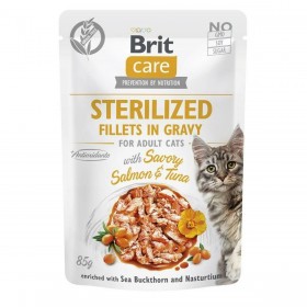Cibo per gatti Brit Sterilized Salmone Tonno 85 g
