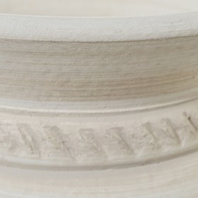 Vaso Alexandra House Living Bianco Ceramica 26 x 35 cm