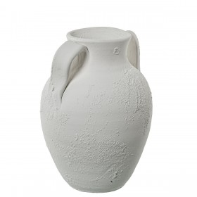 Vaso Alexandra House Living Bianco Grigio Ceramica 22 x 23 x 30 cm
