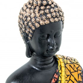Statua Decorativa Alexandra House Living Acrilico Plastica Melammina Buddha 16 x 11 x 22 cm