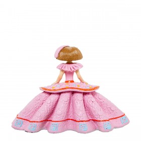 Statua Decorativa Alexandra House Living Menina Rosa Acrilico Plastica Melammina