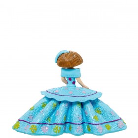 Statua Decorativa Alexandra House Living Menina Celeste Acrilico Plastica Melammina