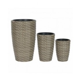 Set di vasi da fiori Home ESPRIT Multicolore