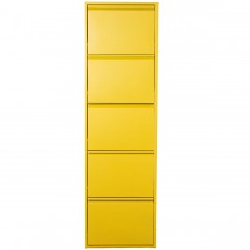 Scarpiera Alexandra House Living Giallo 50 x 170 x 15 cm 5 cassetti