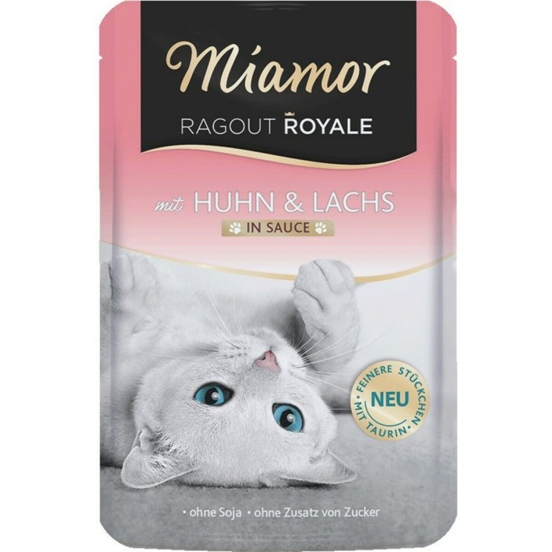 Cibo per gatti Miamor Ragout Royale Chicken and salmon in sauce Pollo 100 g