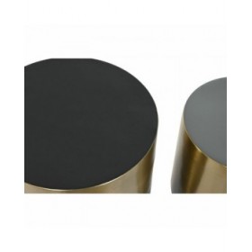 Set di 2 tavoli Home ESPRIT matte black