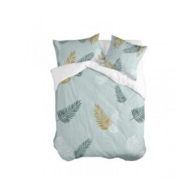 Copripiumino HappyFriday Blanc Foliage mint  Multicolore 240 x 220 cm