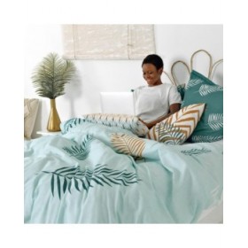 Copripiumino HappyFriday Blanc Foliage mint  Multicolore 240 x 220 cm
