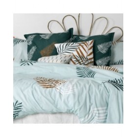 Copripiumino HappyFriday Blanc Foliage mint  Multicolore 240 x 220 cm