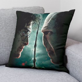 Fodera per cuscino Harry Potter vs Voldemort Multicolore 50 x 50 cm