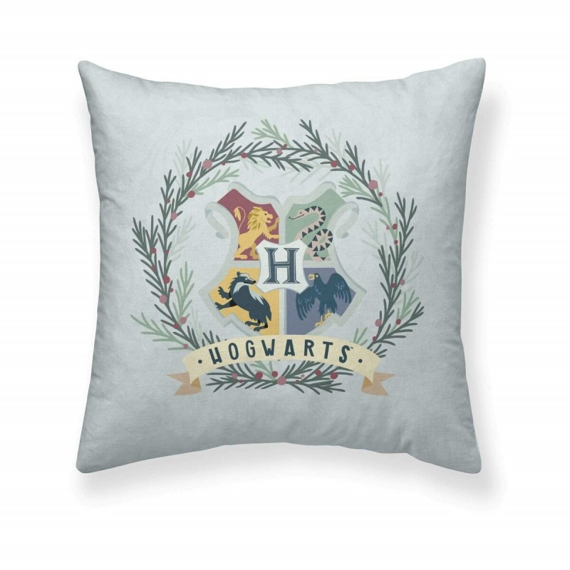 Fodera per cuscino Harry Potter Hogwarts Christmas Grigio chiaro 50 x 50 cm