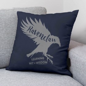 Fodera per cuscino Harry Potter Ravenclaw Multicolore Blu scuro 50 x 50 cm