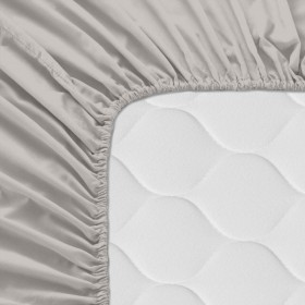 Lenzuolo con angoli aderenti HappyFriday Grigio 140 x 200 x 32 cm