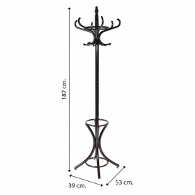 Attaccapanni da Terra Alexandra House Living Noce moscata 39 x 187 x 53 cm