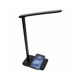 Lampada LED con Caricabatterie Senza Fili per Smartphone Denver Electronics LQI-105 Nero Multicolore Metallo Plastica 5 W