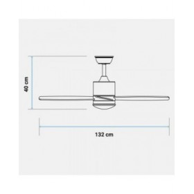 Ventilatore da Soffitto Universal Blue MIDI 4052W 55W Bianco (132 cm)