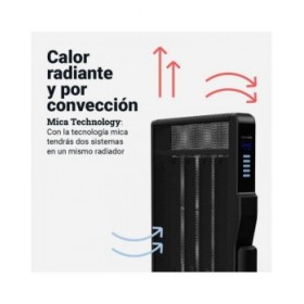 Radiatore Universal Blue 4020B UCRM9004 Nero 2000 W