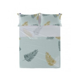 Lenzuolo Superiore HappyFriday Blanc Foliage Mint Multicolore 180 x 270 cm