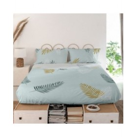 Lenzuolo Superiore HappyFriday Blanc Foliage Mint Multicolore 180 x 270 cm