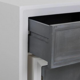 Ingresso Alexandra House Living Bianco Grigio Legno di abete Legno MDF 40 x 76 x 90 cm 3 Pezzi