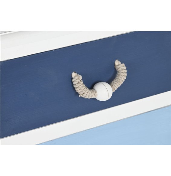 Cassettiera multiuso Alexandra House Living Bianco Legno di abete Legno MDF 43 x 58 x 136 cm