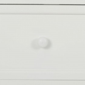 Cassettiera Alexandra House Living Bianco Naturale Legno di paulownia Legno MDF 35 x 110 x 72 cm