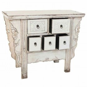 Ingresso Alexandra House Living Bianco Legno di olmo 45 x 80 x 101 cm