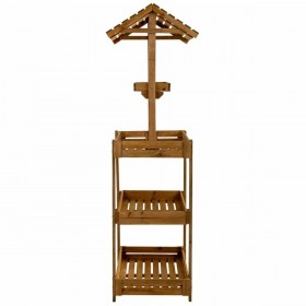 Espositore da Bancone Alexandra House Living Legno di abete 50 x 165 x 62 cm Scaffale 4 Mensole
