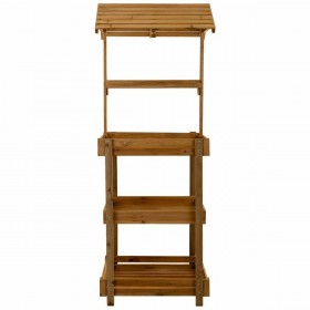 Espositore da Bancone Alexandra House Living Legno di abete 50 x 165 x 62 cm Scaffale 4 Mensole