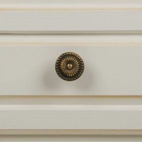 Comodino Alexandra House Living Bianco Naturale 33 x 53 x 37 cm