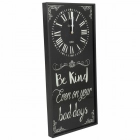 Orologio da Parete Alexandra House Living Nero Vetro Ferro Legno MDF 76 x 3 x 36 cm