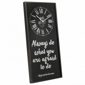 Orologio da Parete Alexandra House Living Nero Vetro Ferro Legno MDF 76 x 3 x 36 cm