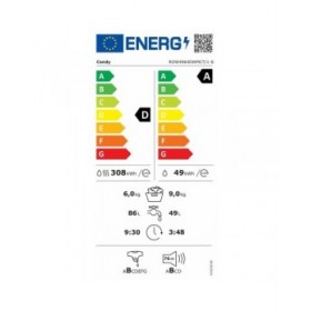 Lavatrice - Asciugatrice Candy ROW4964DWMCT1S 1400 rpm 9 kg 6 Kg