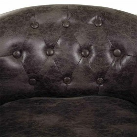 Poltrona Alexandra House Living Grigio Schiuma Gomma 61 x 71 x 61 cm
