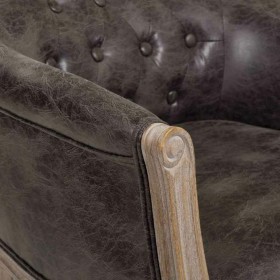 Poltrona Alexandra House Living Grigio Schiuma Gomma 61 x 71 x 61 cm