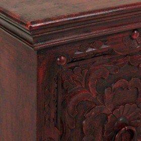 Comodino Alexandra House Living Rosso 40 x 59 x 50 cm