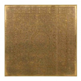 Tavolino da Caffè Alexandra House Living Marrone Oro Metallo Legno di mango 45 x 42 x 45 cm