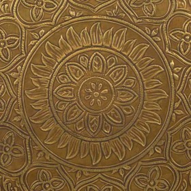 Tavolino da Caffè Alexandra House Living Marrone Oro Metallo Legno di mango 45 x 42 x 45 cm