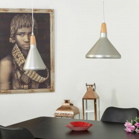 Lampadario Alexandra House Living Argentato