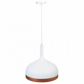 Lampadario Alexandra House Living Bianco Rame