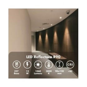 Lampadina LED Silver Electronics 999007 R90 E27 Grigio 12 W 3000K